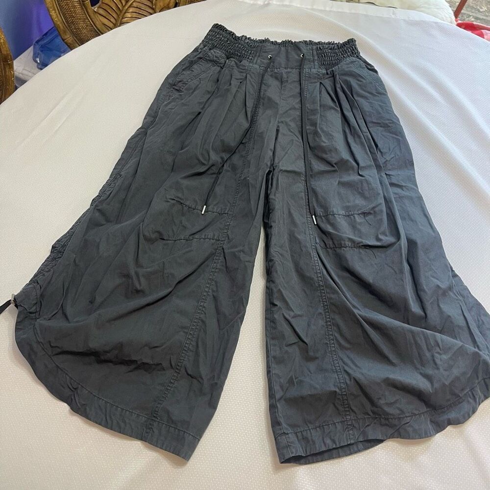 Anthropologie Dark Grey Parachute Pants Size Small
